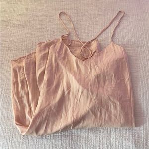 Light Pink Silk Slip Dress